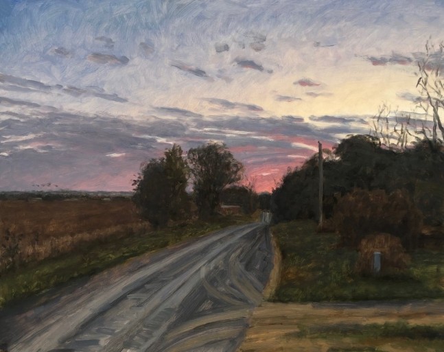 Rosy Fingers, Napton, MO  16&quot; x 20&quot;  Oil On Board