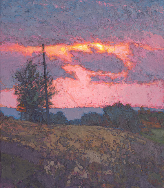Ruby Evening  16&quot; x 14&quot;  Oil On Linen