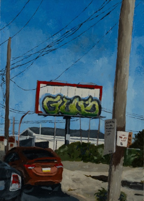 Commuter  4&quot; x 6&quot;  Oil On Panel