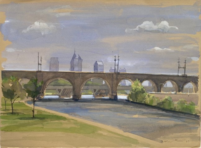 City River  11&quot; x 15&quot;  Watercolor