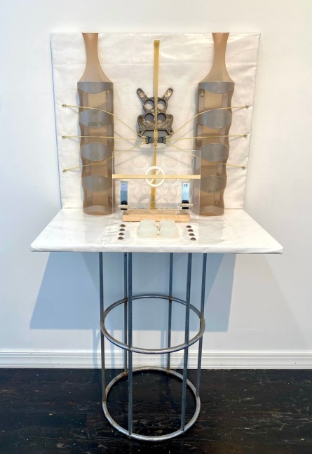 Rachel Jahr  Souvenirs of Touch  24&quot; x 28&quot; x 18&quot;  Multi-Media; Acrylic, Silicone, Wood, Metal, Plastic  2024
