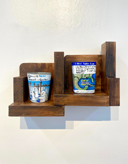 Tatiana Muska Michels  Screenshots: North America 2025 6 x 8 x 2.75 Mixed media, wood, glass and acrylic