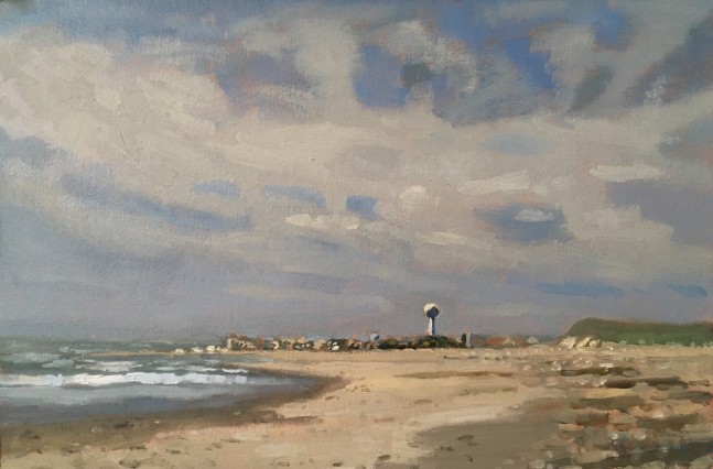 The Water Tower  9&quot; x 13&quot;  Oil On Panel