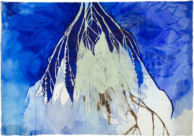 Colleen McCubbin Stepanic, Blue Basil  60&quot; x 84&quot;  Acrylic On Canvas