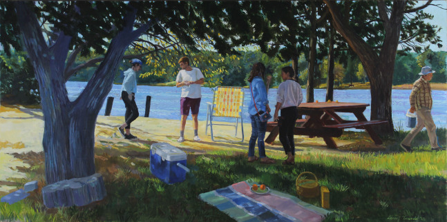 By the River  24” x 48”  Oil On Canvas  Shop