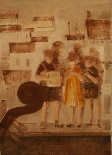 Rehearsal VI  16&quot; x 11&quot;  Oil On Canvas