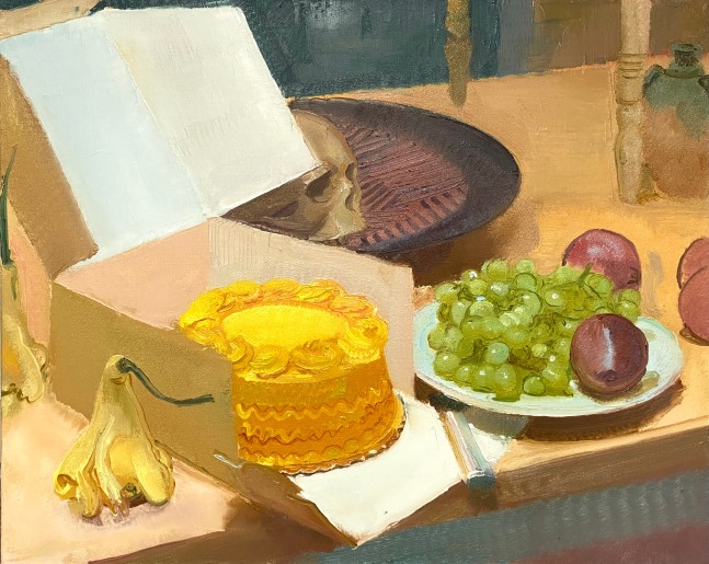 Cake And Grapes  24&quot; x 30&quot;  Oil On Linen