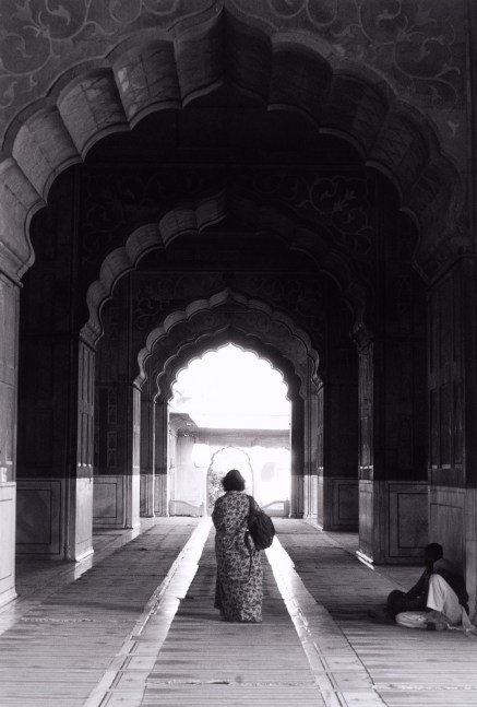 Leaving The Mosque, Delhi  17″ x 11.5″  Toned Silver Gelatin Print