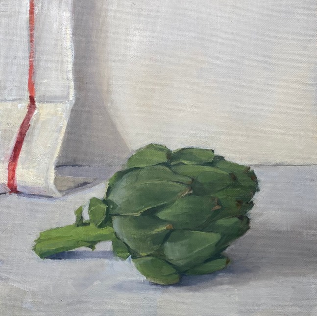 Artichoke  8&quot; x 8&quot;  Oil On Panel