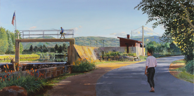 Mad River Dam  24” x 48”  Oil On Canvas