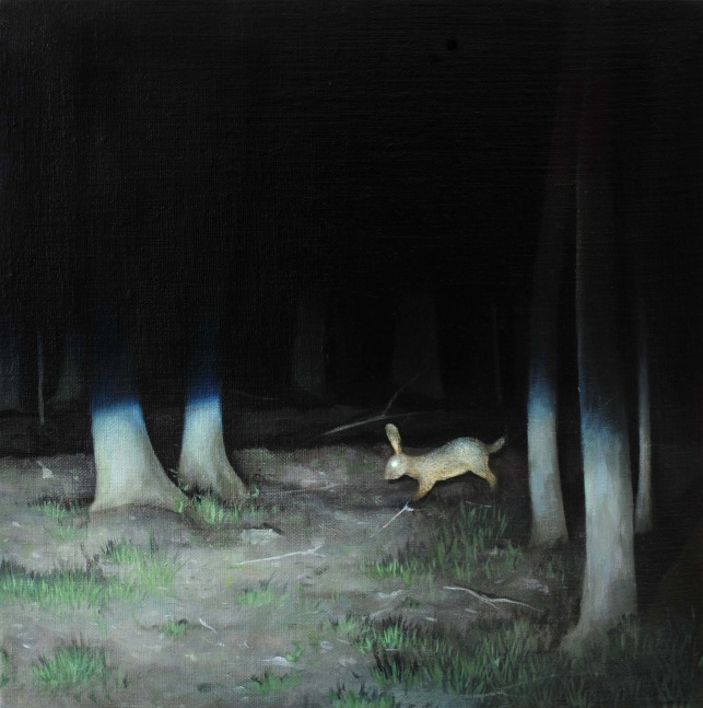 We See Them At Night  12&quot; x 12&quot;  Oil On Linen-Mounted Panel