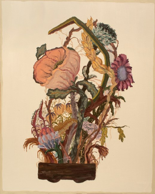 Marilyn Holsing, A Rickety Arrangement 30&quot; x 24&quot;  Oil And Acrylic On Canvas Over Panel