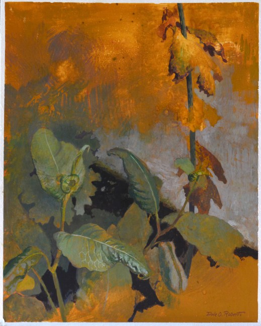 Dale O. Roberts, Leaves Of Gold 20&quot; x 16&quot;  Gouache