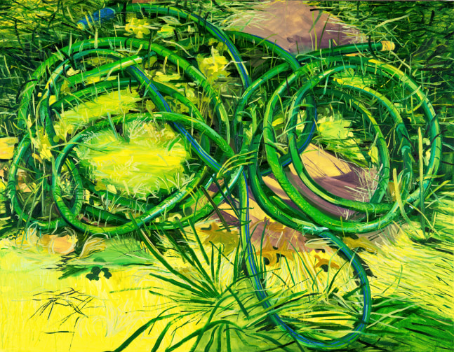 Lauren Whearty, Garden Hose  48” x 55”  Oil On Canvas