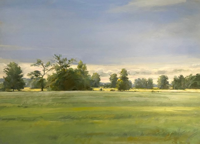 Field Normandy  18&quot; x 24&quot;  Oil On Wood