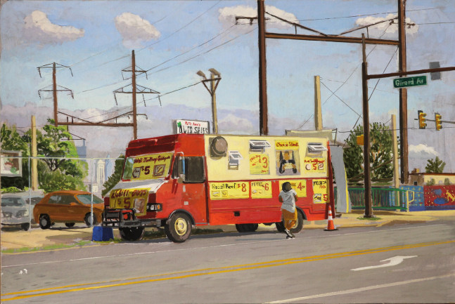 Food Truck”, 12” x 18”, gouache