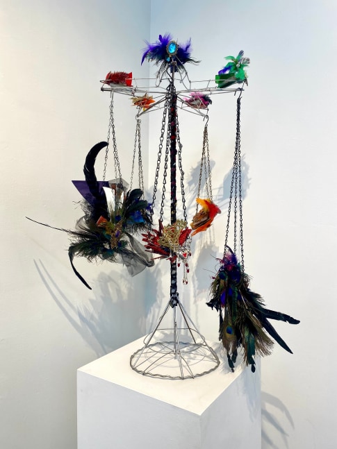 Amy Salzman Don’t Make Me Cut You 2025 30 x 18 x 18  Found objects