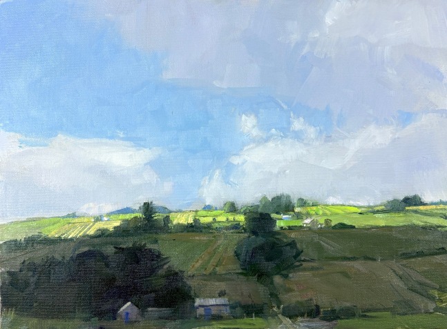 Lachen Fields  11&quot; x 15&quot;  Oil On Canvas