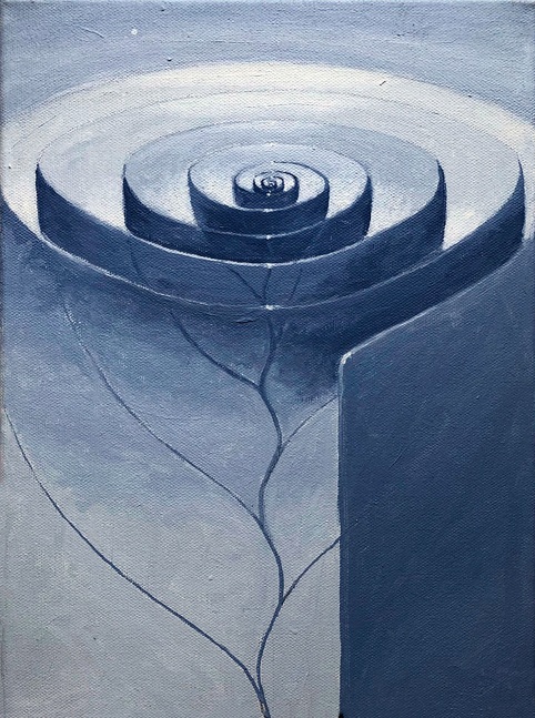 Caracol 1  12&quot; x 9&quot;  Oil On Canvas