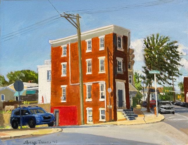 Terrace and Ridge  11" x 14"  Oil On Canvas