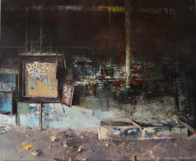 Give Me Shelter  40&quot; x 48&quot;  Encaustic