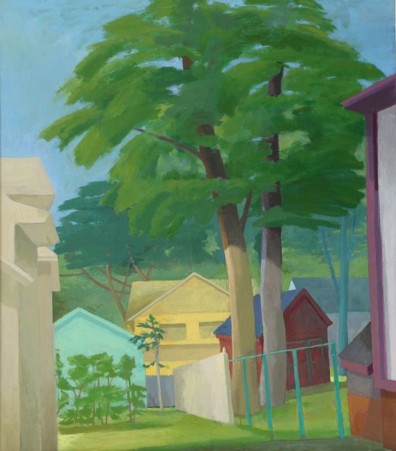 Alley's End - Summer  32&quot; x 28&quot;  Oil On Canvas