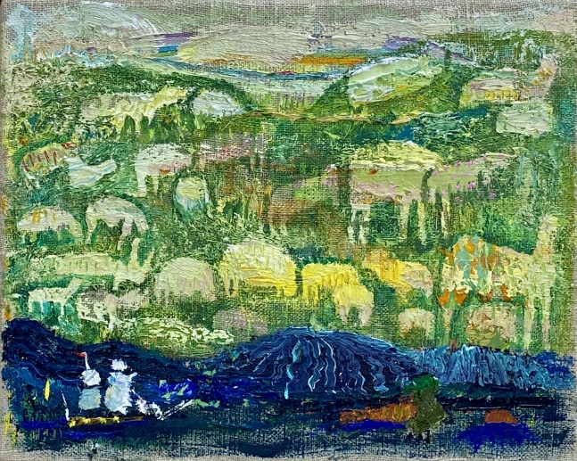 Green Pasture  8&quot; x 10&quot;  Oil On Linen