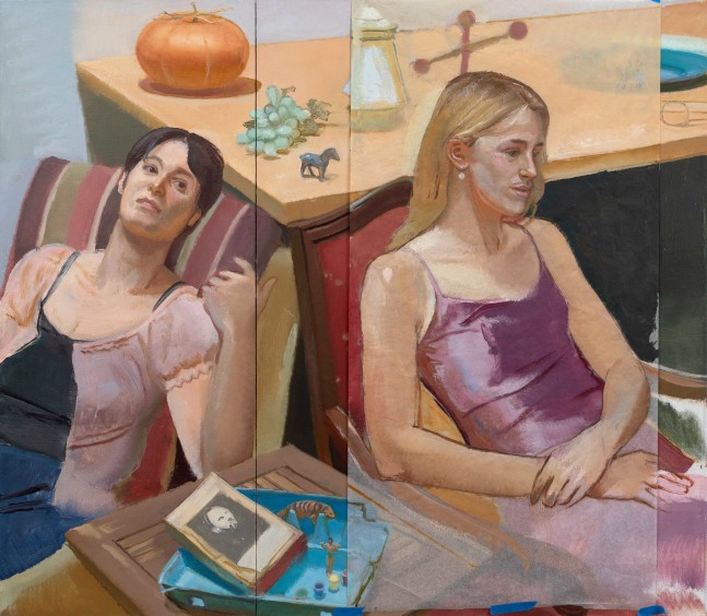 Discussing Dostoevsky  48&quot; x 56&quot;  Oil On Linen