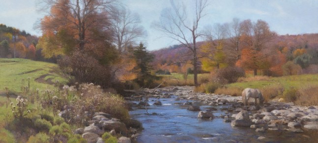 Stony Creek  27.25&quot; x 60&quot;  Oil On Canvas