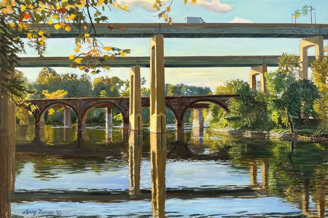 Schuykill River at East Falls  24" x 36"  Oil On Canvas