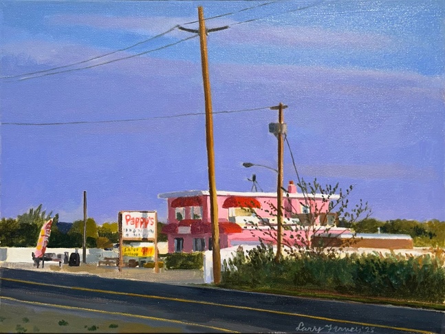 Pink Pappy's  12" x 16"  Oil On Canvas