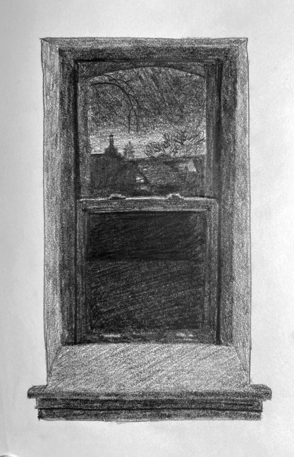Twilight Study  8.5&quot; x 5.5&quot;  Graphite On Paper