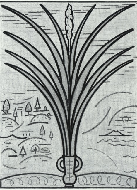 Flow 1 – Centerpiece Series 49” x 36” Vine Charcoal On Paper (Lenox 100)vvv