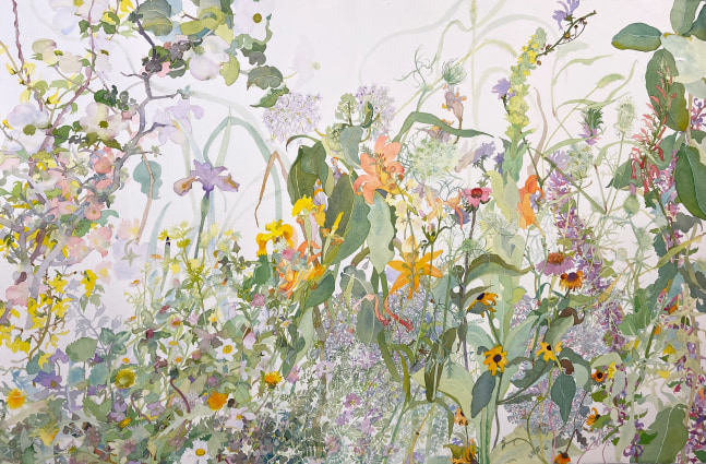 Joan Becker, 40&quot; x 60&quot;, Finally Spring, ​Watercolor