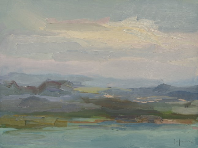 Mountains And Clouds, San Juan  12&quot; x 16&quot;  Oil On Mounted Linen