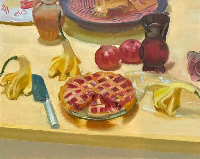Scott Noel, Jan's Cherry Pie II  24&quot; x 30&quot;  Oil On Linen