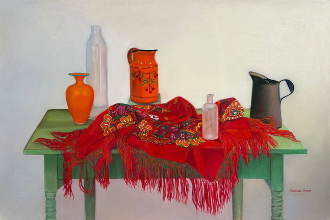 Maria's Shawl 40&quot; x 60&quot;  Oil On Paper