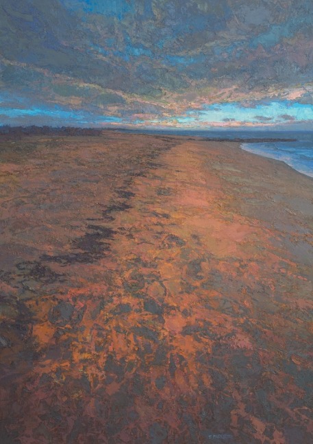 Thomas Paquette, Toward Evening: Beach  54&quot; x 38&quot;  Oil On Linen