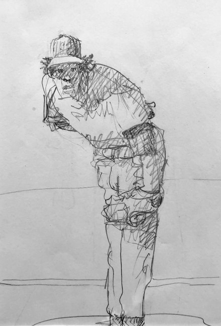 Looking In (drawing) 10” x 7” Graphite On Paper