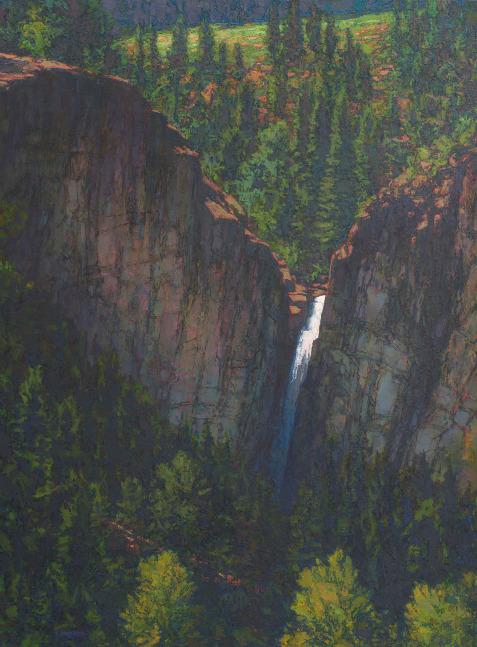 Wilderness Falls (large)  54&quot; x 40&quot;  Oil On Linen