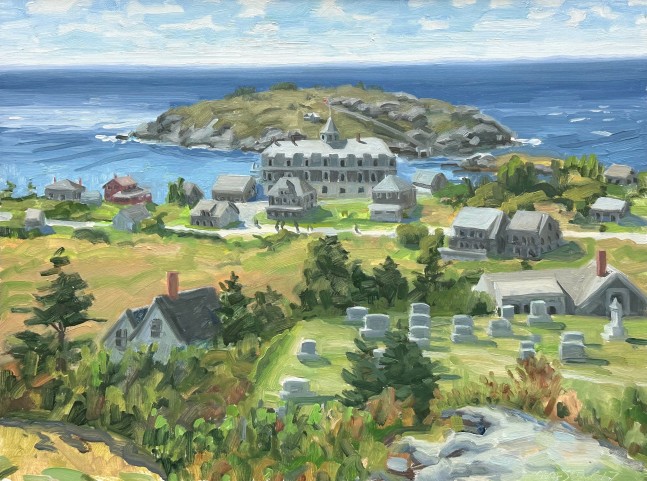 Monhegan, Looking Toward Mananna  12&quot; x 16&quot;  Oil On Panel