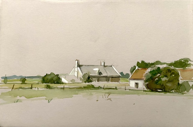 Farm Normandy I  8&quot; x 11&quot;  Watercolor