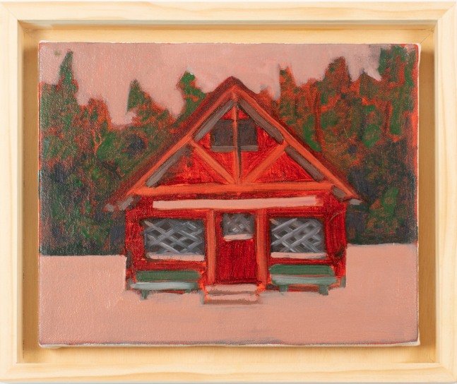Pioneer Cabin  8&quot; x 10&quot;  Oil On Canvas
