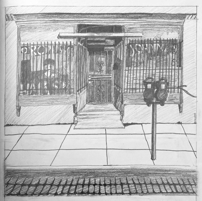 Promise Johnny's Study  7” x 7”  Graphite On Paper