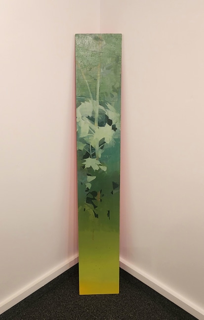 Joseph Lozano, Painting Trees  48&quot; x 7.75&quot; x 7.75&quot;  Oil And Spray Paint On Panel