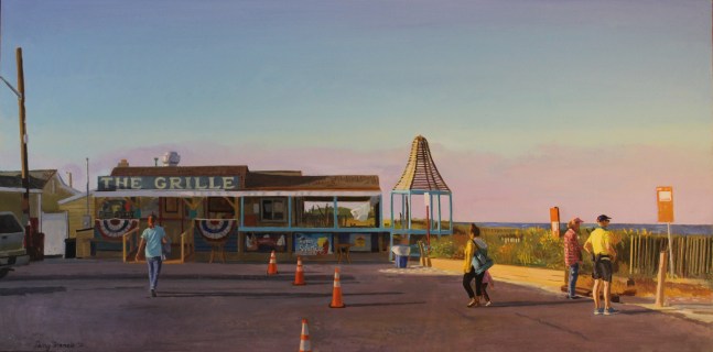 The Grill, Cape May Point  24&quot; x 48&quot;  Oil On Canvas