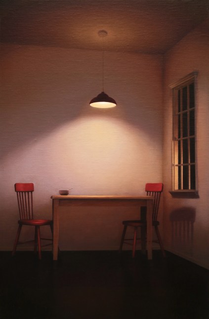 Dinner Is Still Warm  36&quot; x 24&quot;  Oil On Mounted Linen