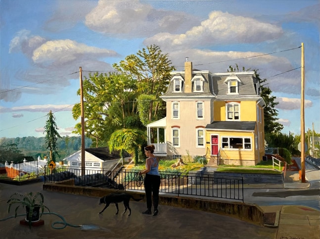 View from Fleming Street  36" x 48"  Oil On Canvas