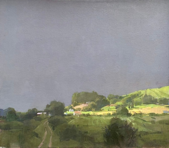 Gray Sky  14&quot; x 16&quot;  Oil On Canvas