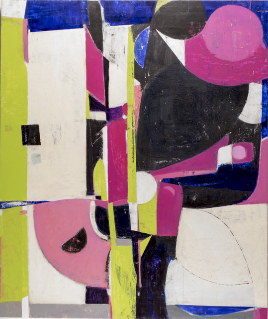 White Leaf  40.5&quot; x 48&quot;  Acrylic On Panel